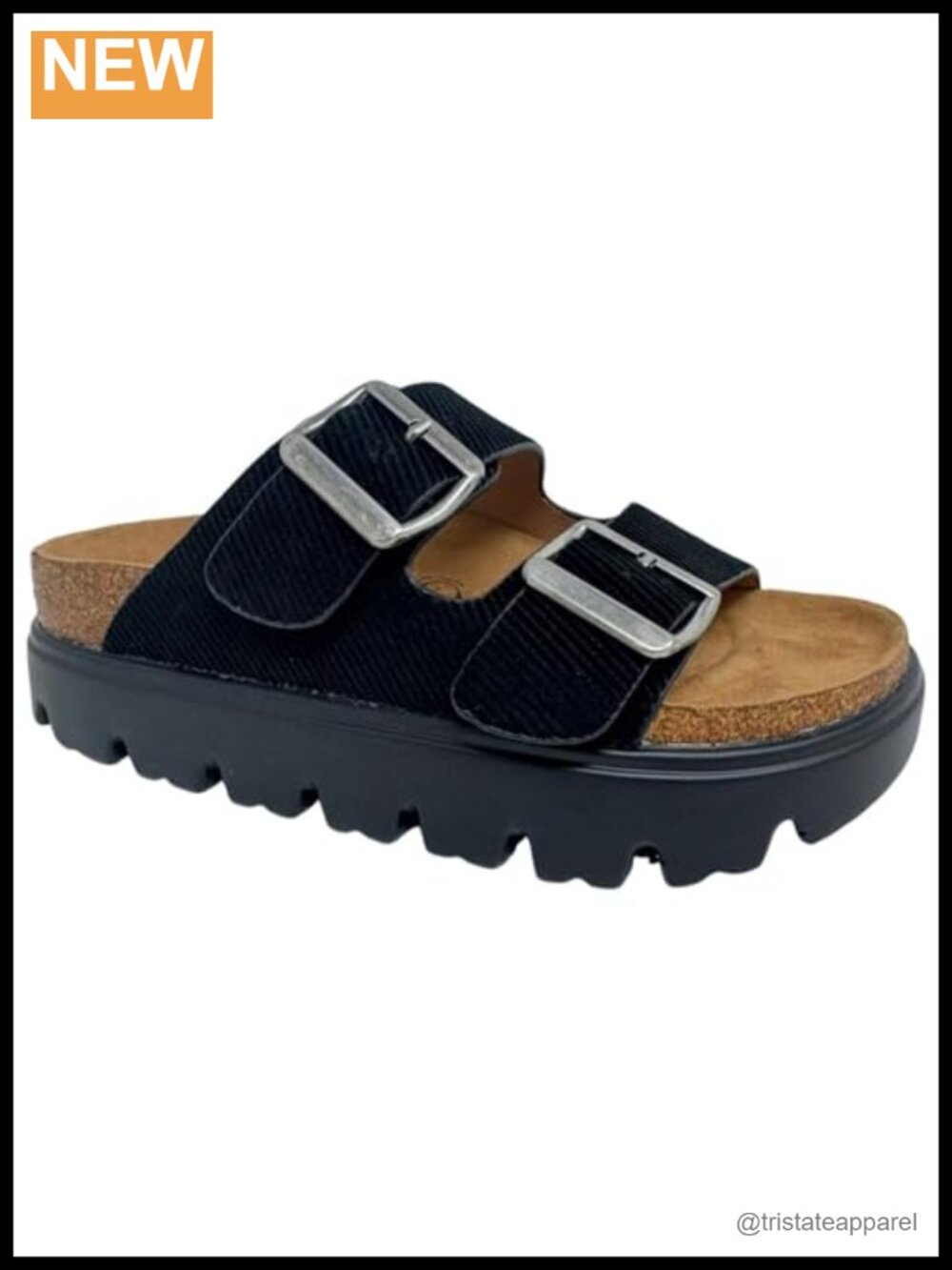 Women's Jazmin Dual Buckle Slip-On Platform Sandals Casual